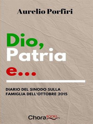 cover image of Dio, patria e...